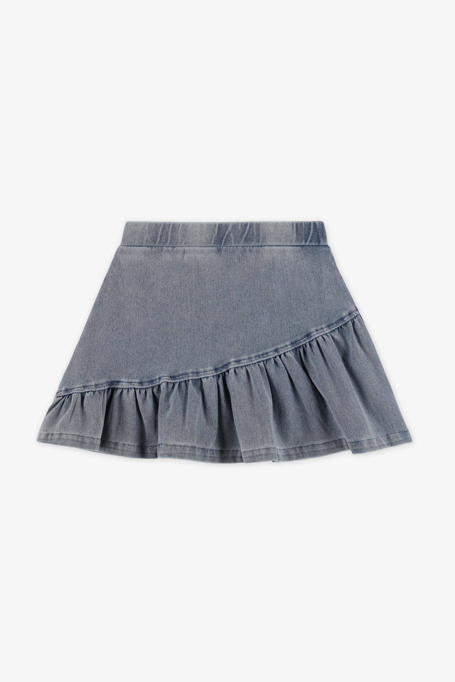 Jupe à volants en jeans - Enfant fille && DENIM MOYEN