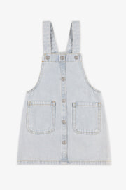 Robe-tablier en jeans - Enfant fille && DENIM PALE