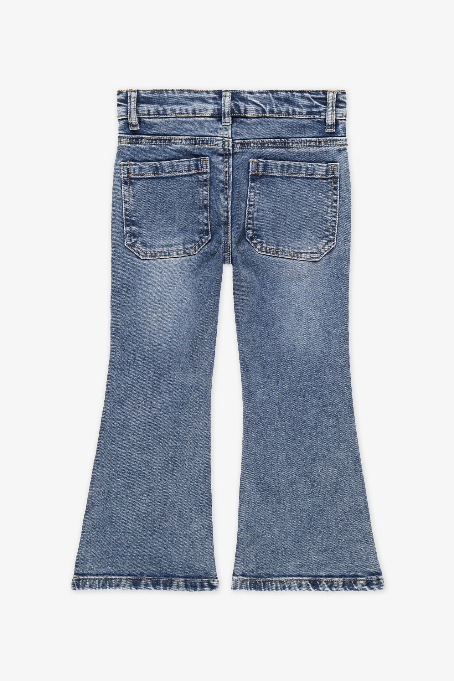 Jeans jambe évasée - Enfant fille && DENIM MOYEN