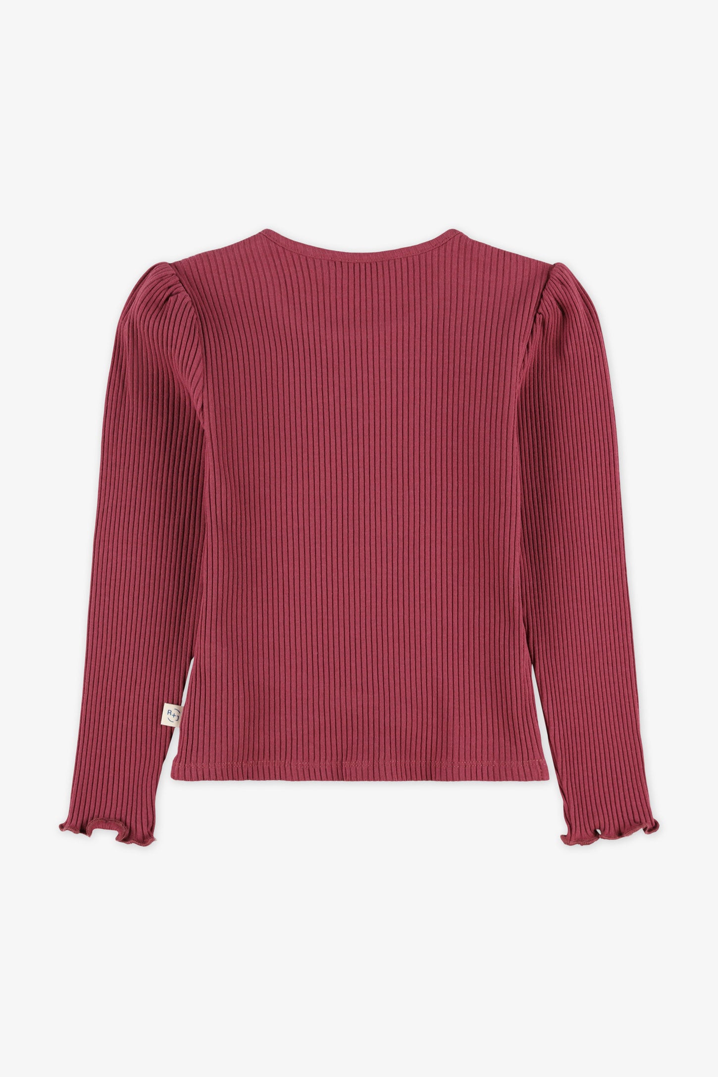 Chandail manches longues col rond - Enfant fille && MARRON