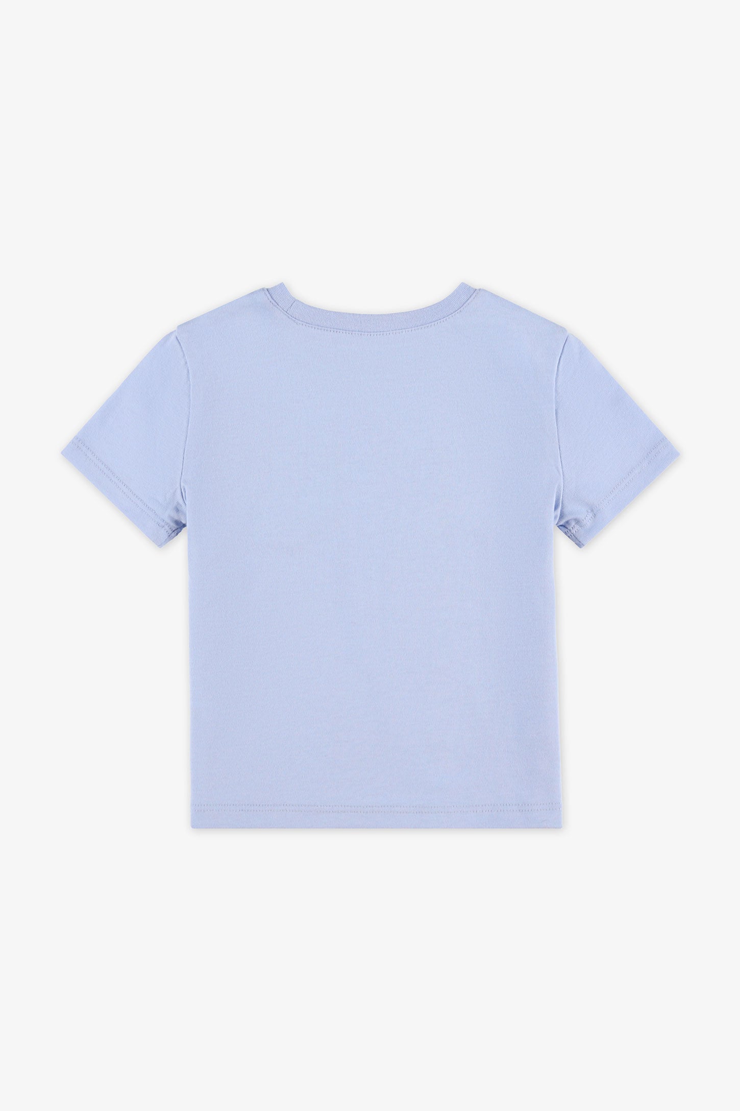 T-shirt col rond à poche, 2/15$ - Bébé fille && BLEU