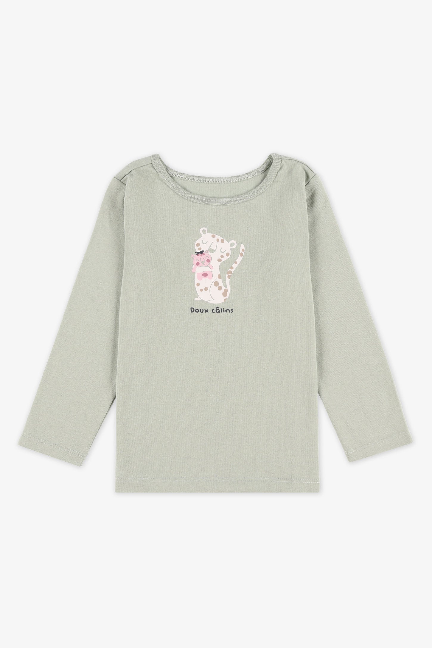 Chandail col rond coton, 2/15$ - Bébé fille && VERT PALE