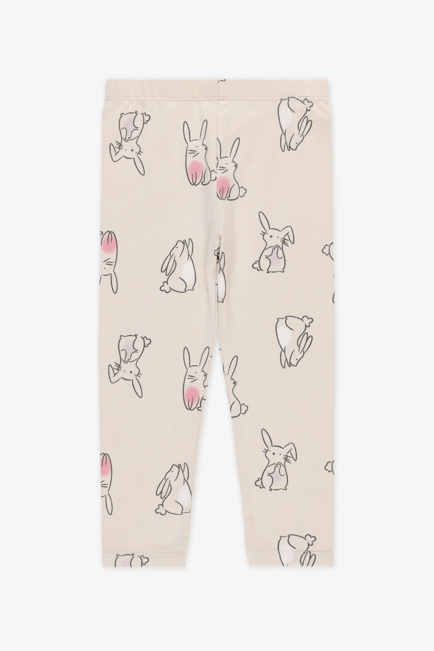 Legging coton, 2/15$ - Bébé fille && BEIGE/MULTI