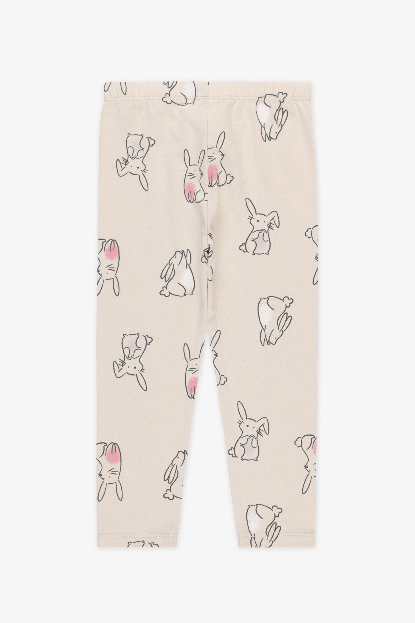 Legging coton, 2/15$ - Bébé fille && BEIGE/MULTI