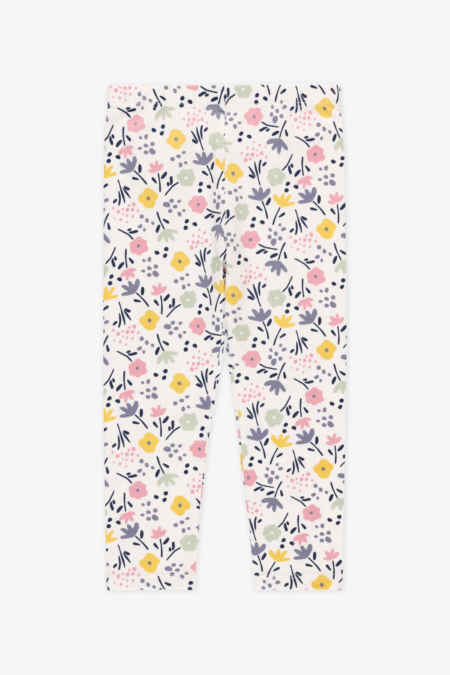 Legging coton, 2/15$ - Bébé fille && BLANC CASSÉ/MULTI