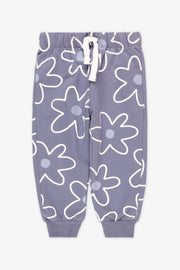 Pantalon jogger coton ouaté - Bébé fille && GRIS MULTI