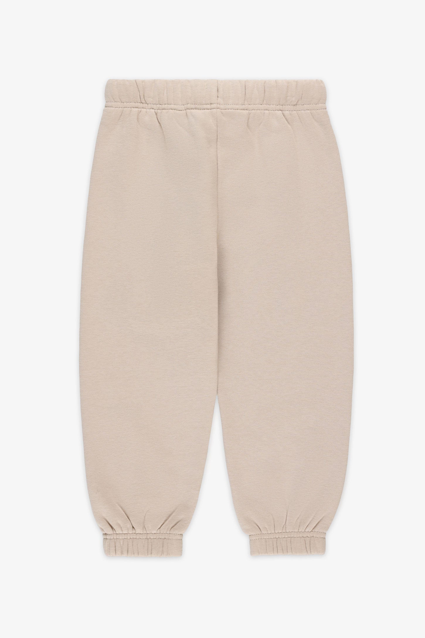 Pantalon jogger coton ouaté - Bébé fille && BEIGE
