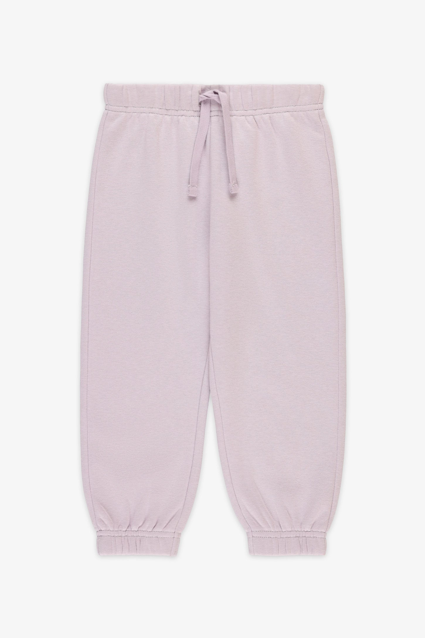 Pantalon jogger coton ouaté - Bébé fille && LILAS
