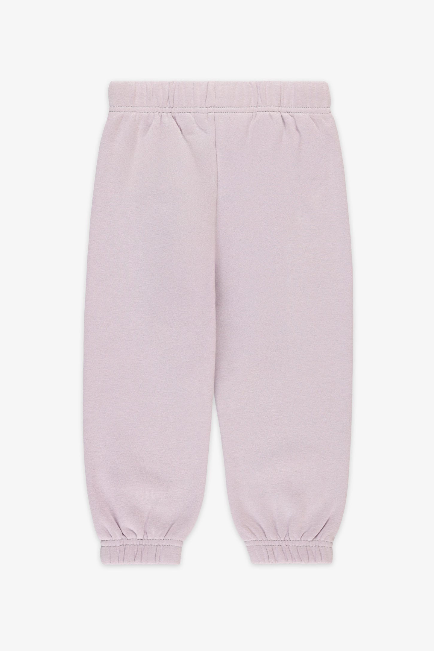 Pantalon jogger coton ouaté - Bébé fille && LILAS