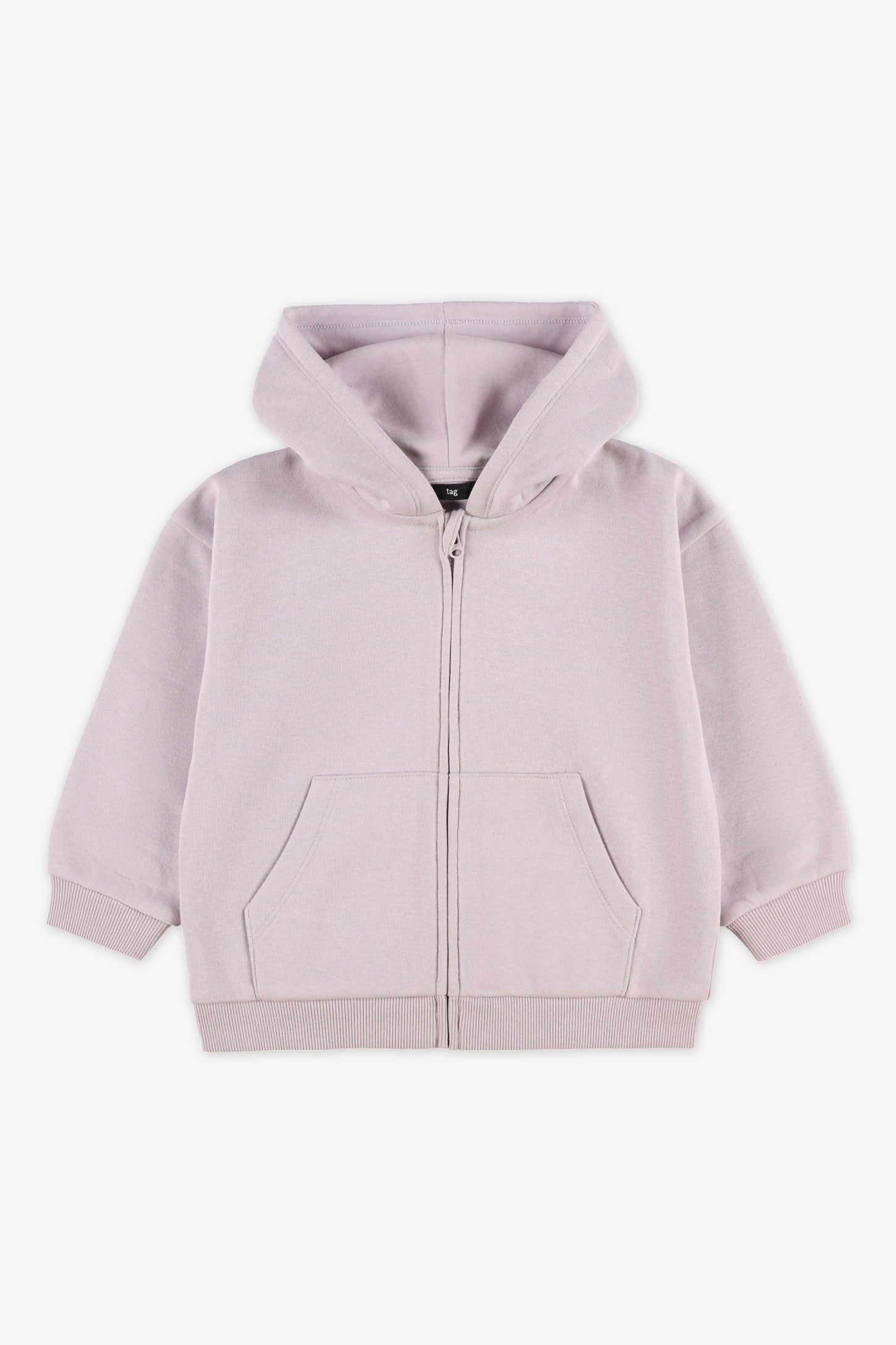 Veste à capuchon coton ouaté - Bébé fille && LILAS