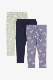 Lot de 3 legging coton, 2T-3T - Bébé fille && GRIS MULTI