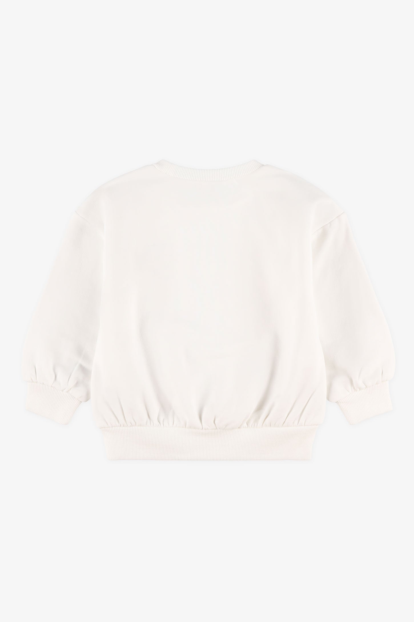 Chandail coton ouaté - Bébé fille && BLANC CASSÉ