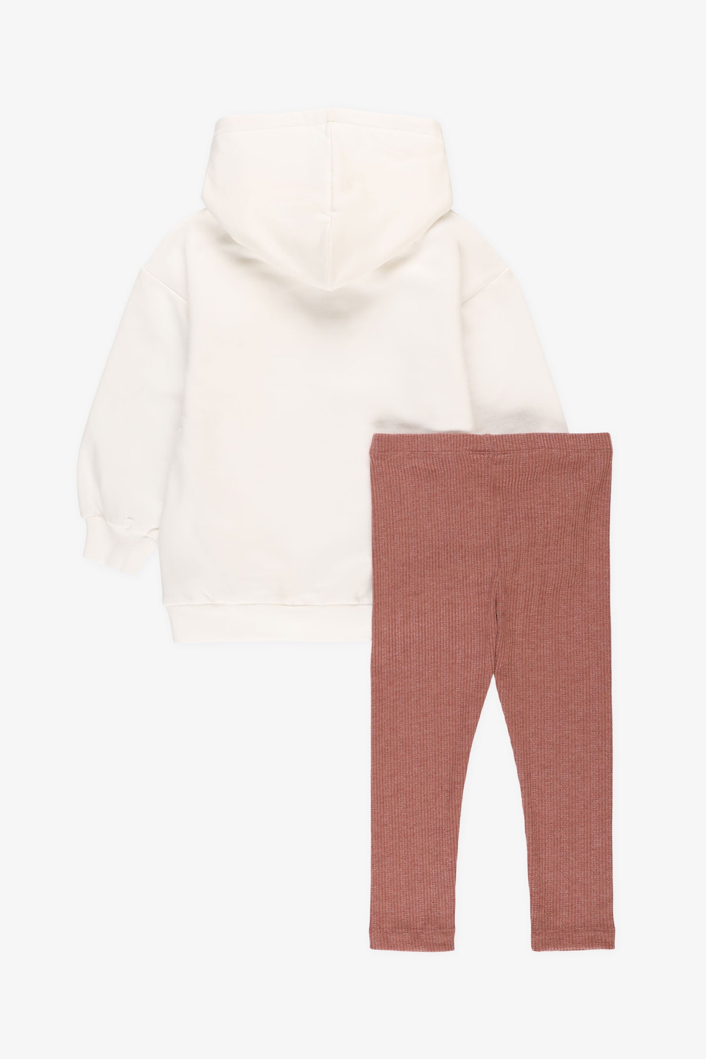 Ensemble tunique ouaté et legging - Bébé fille && BLANC CASSÉ