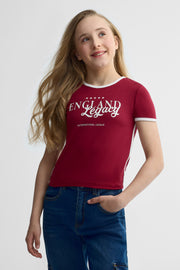 T-shirt imprimé, 2/25$ - Ado fille && ROUGE