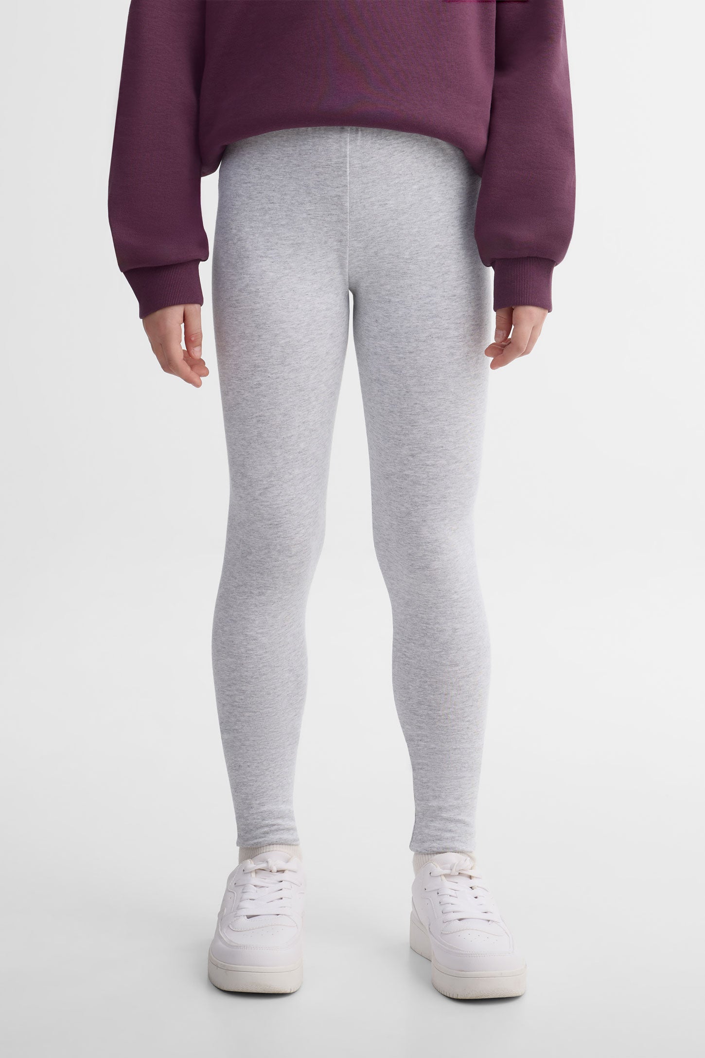 Legging en jersey, 2/25$ - Ado fille && GRIS MIXTE