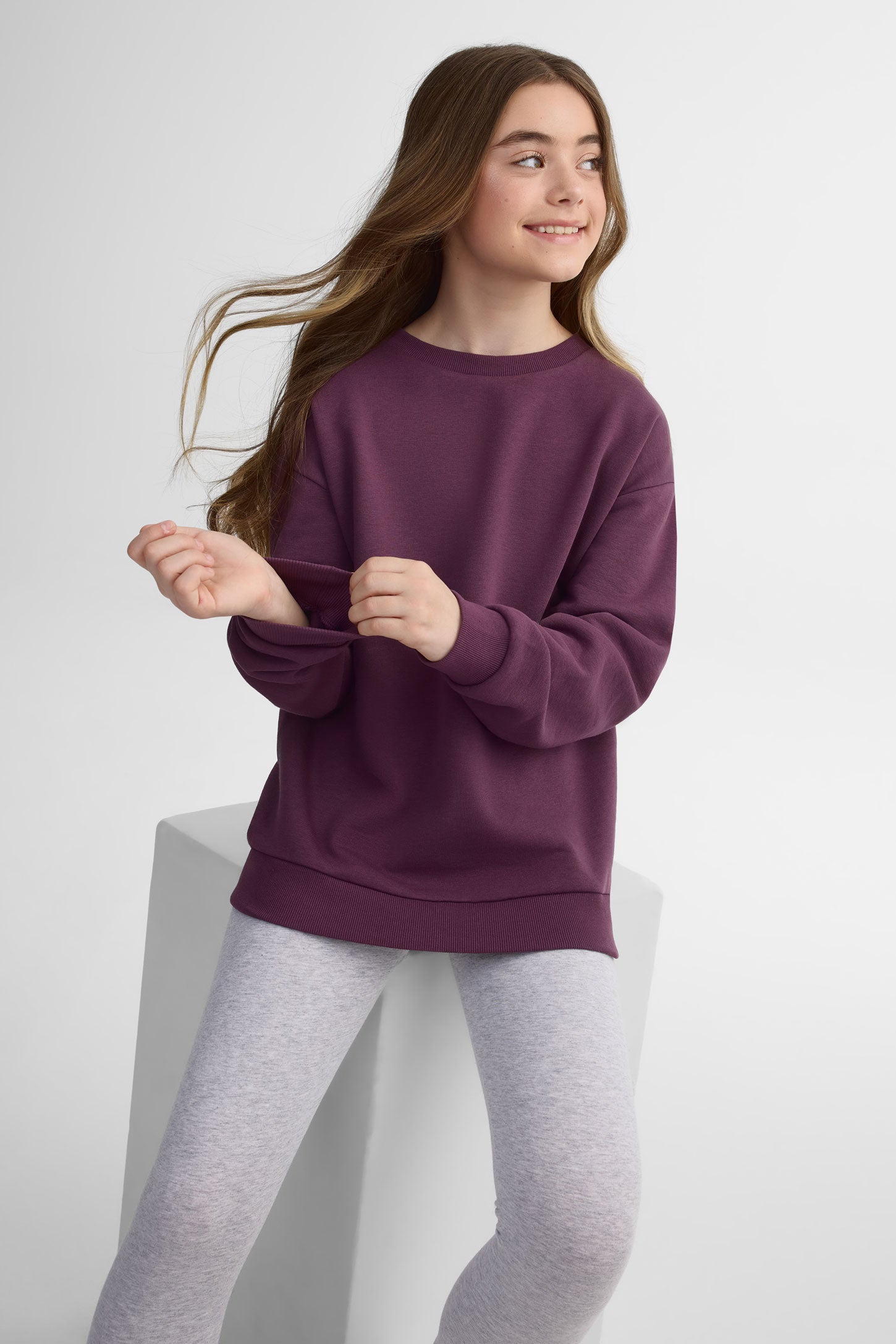 Legging en jersey, 2/25$ - Ado fille && GRIS MIXTE