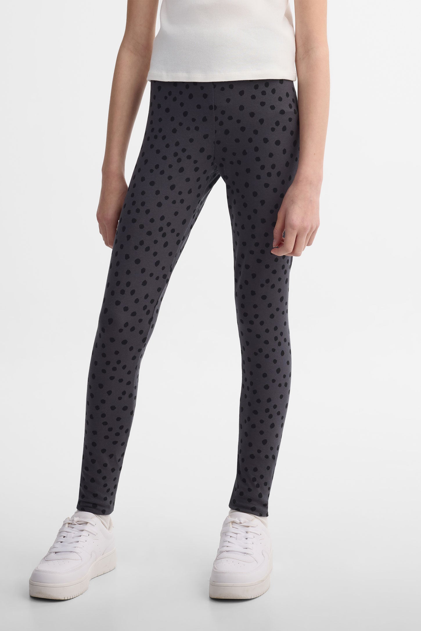 Legging en coton, 2/25$ - Ado fille && CHARBON/MULTI