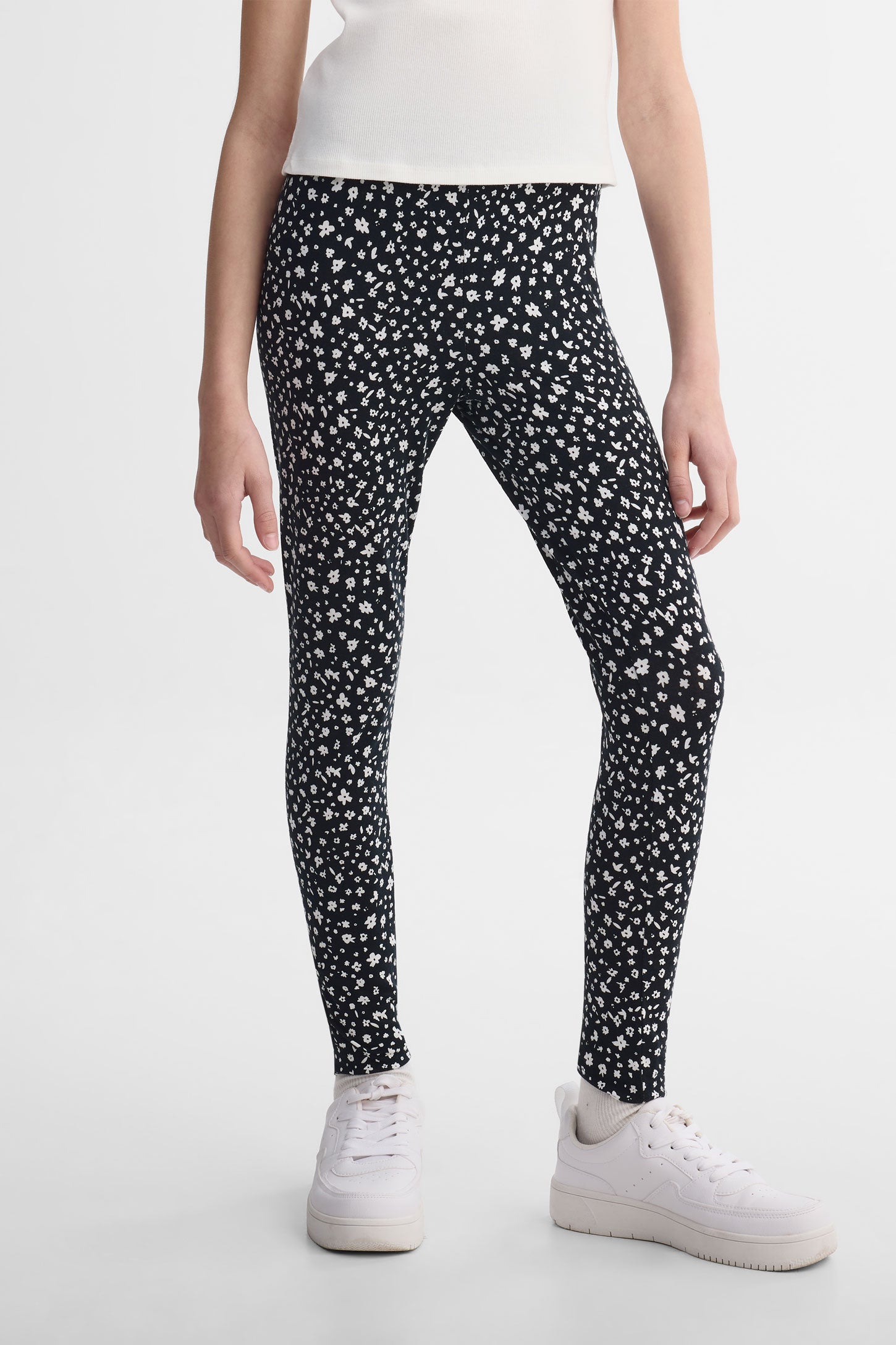 Legging en coton, 2/25$ - Ado fille && NOIR/MULTI