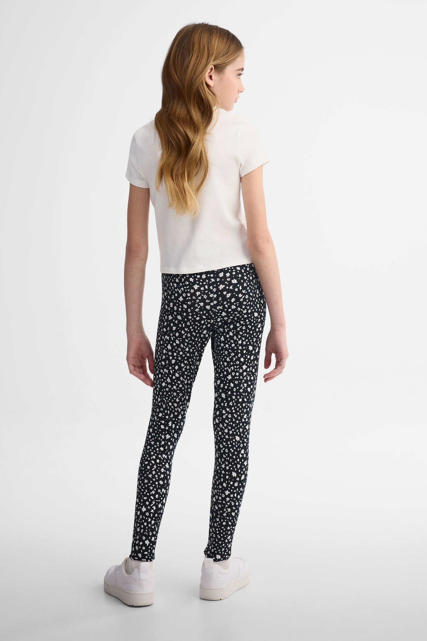 Legging en coton, 2/25$ - Ado fille && NOIR/MULTI