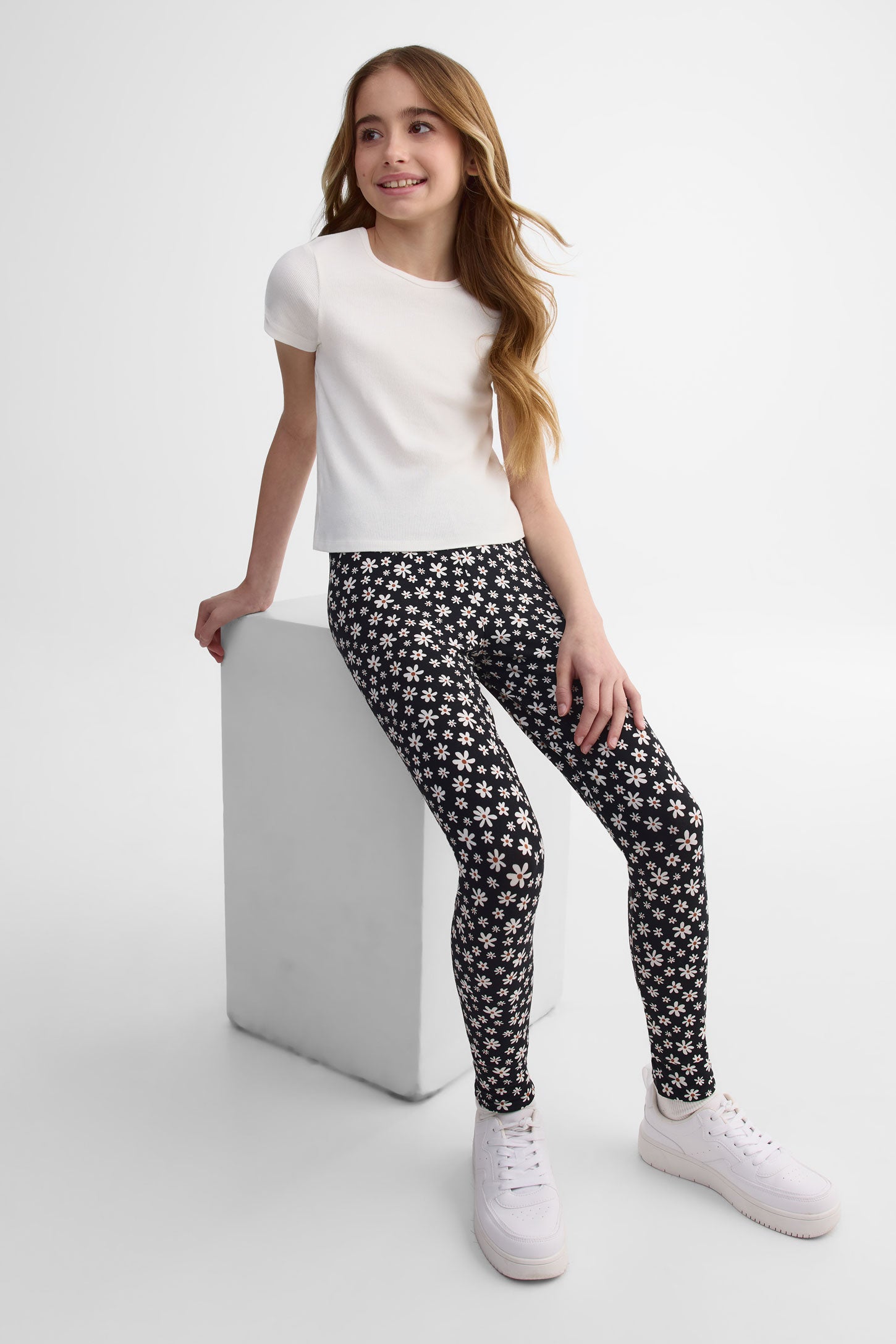 Legging en moss, 2/25$ - Ado fille && NOIR/MULTI