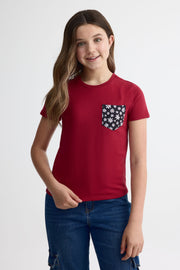 T-shirt à poche, 2/25$ - Ado fille && ROUGE