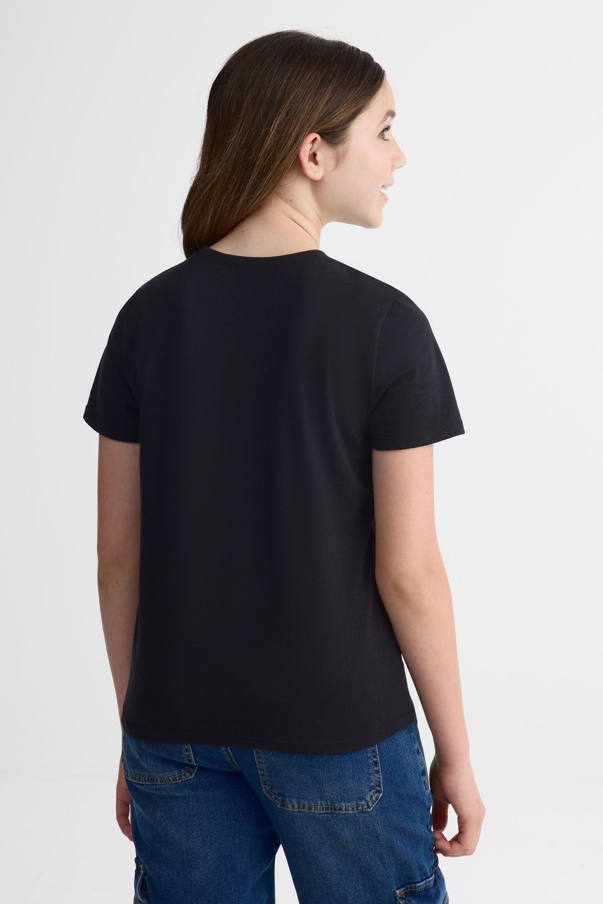 T-shirt à poche, 2/25$ - Ado fille && NOIR