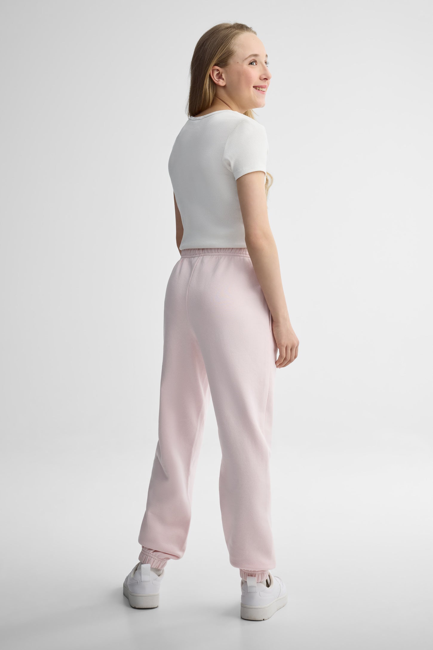 Pantalon jogger ouaté - Ado fille && ROSE PALE