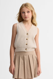 Débardeur en tricot - Ado fille && OATMEAL