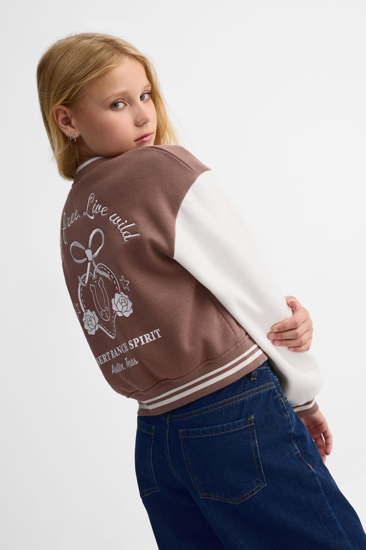 Cotton fleece jacket Teenage girl – Aubainerie