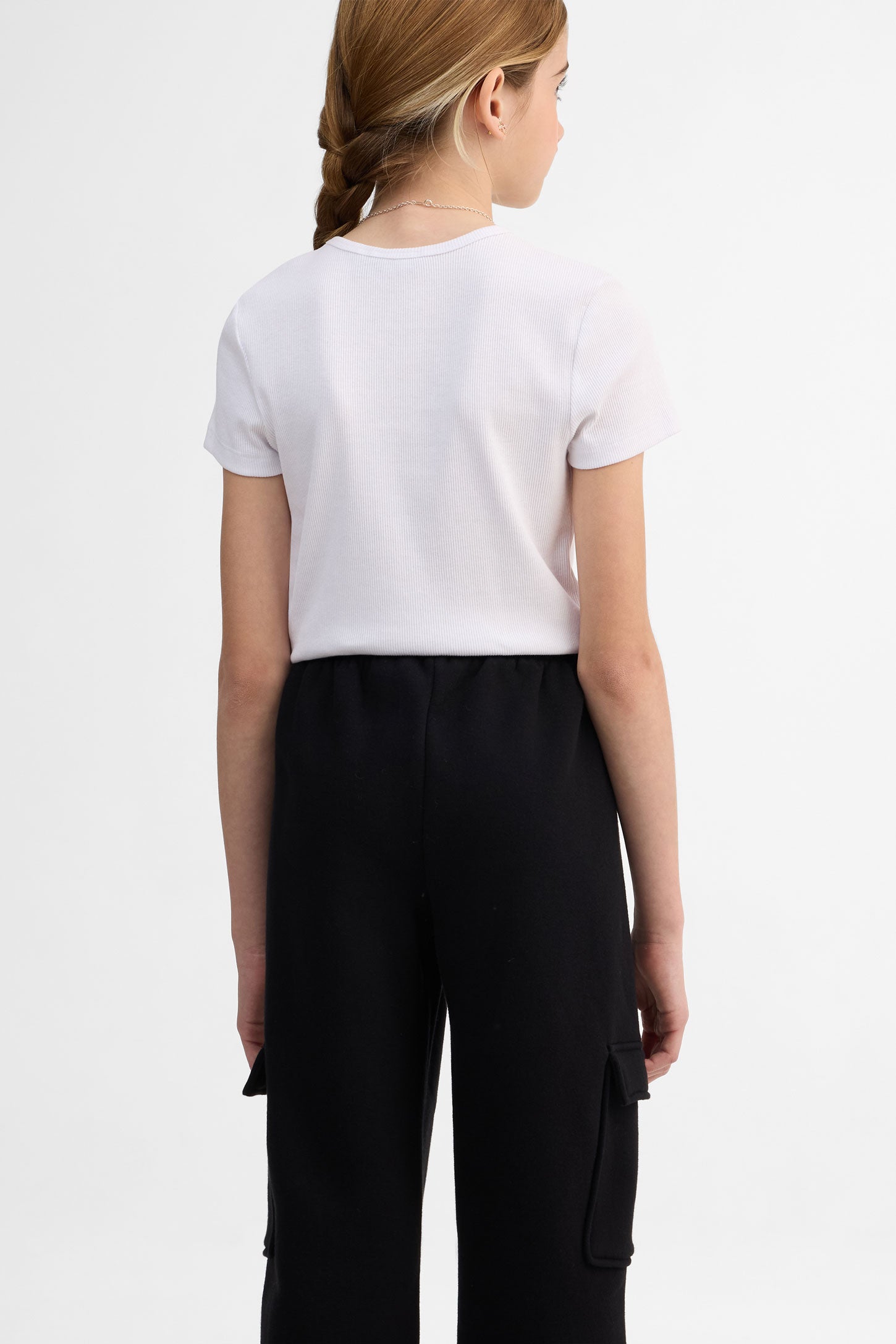 Pantalon jogger ouaté - Ado fille && NOIR