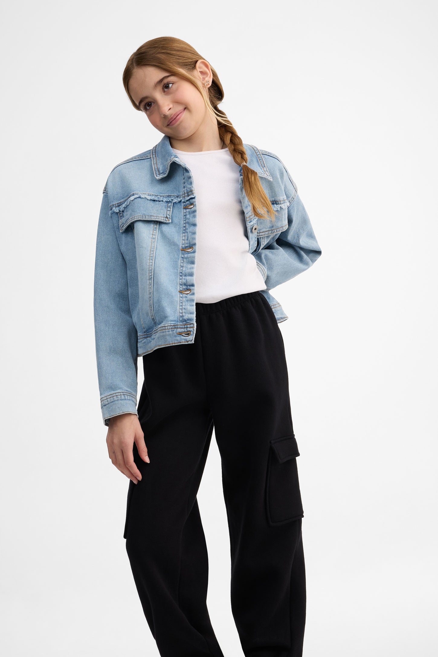 Pantalon jogger ouaté - Ado fille && NOIR