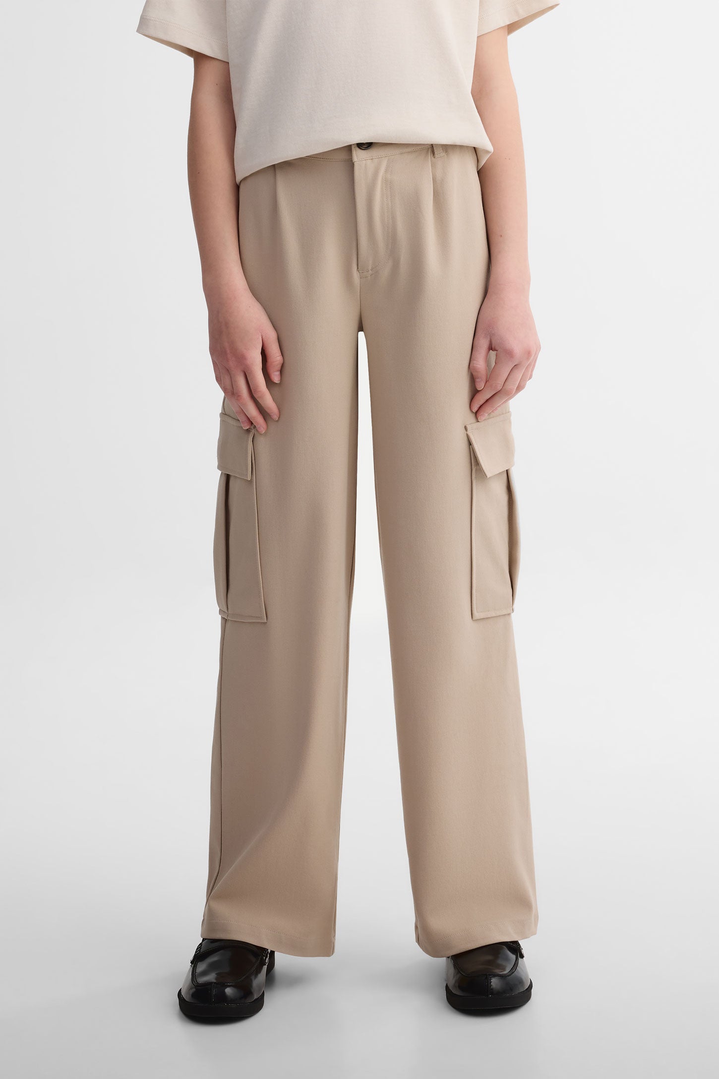 Pantalon cargo extensible 4 sens - Ado fille && TAUPE