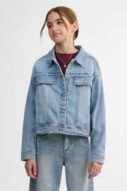 Veste en jeans - Ado fille && DENIM PALE