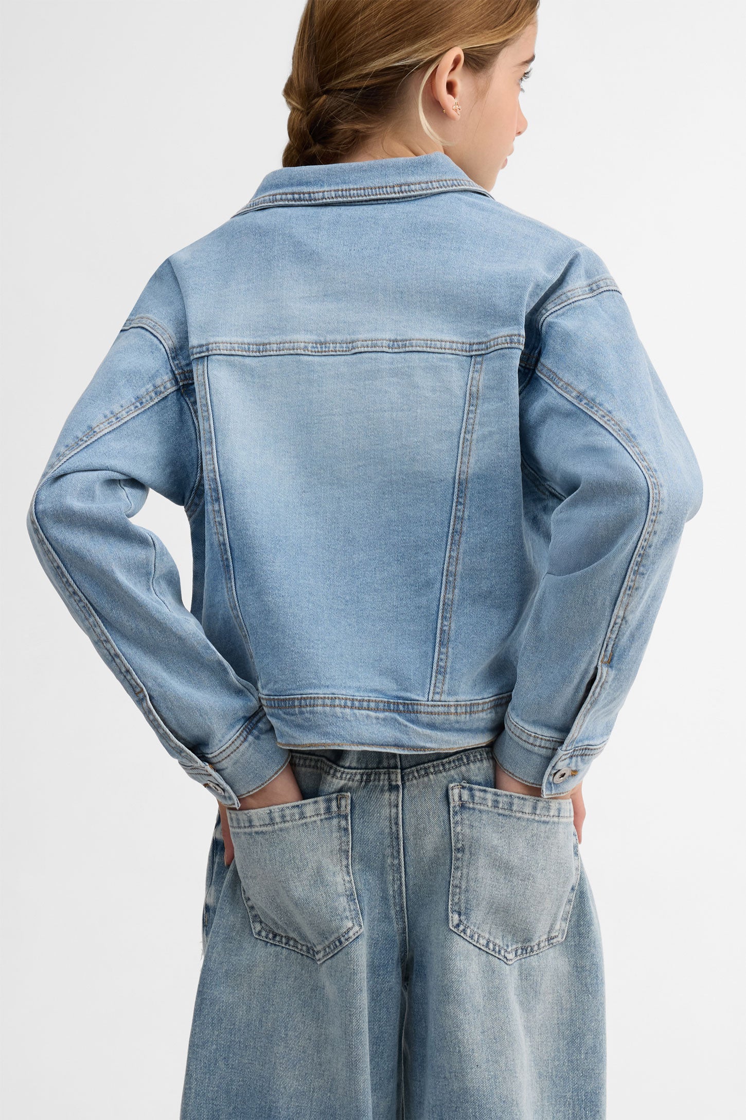Veste en jeans - Ado fille && DENIM PALE