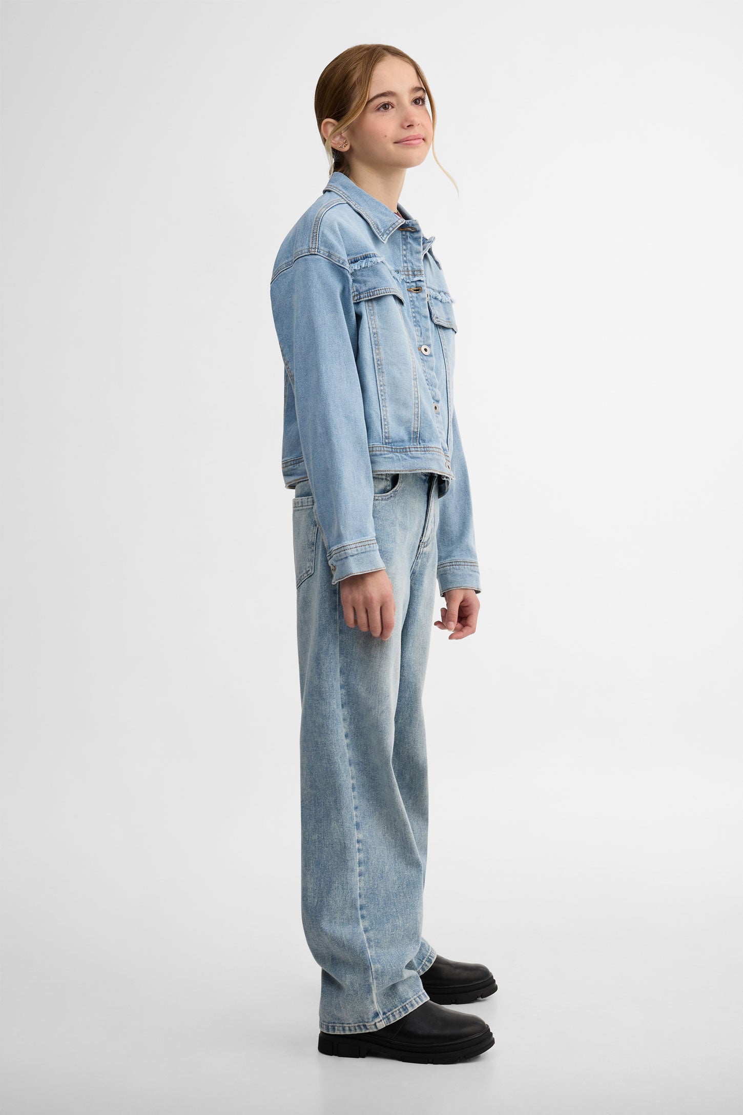 Veste en jeans - Ado fille && DENIM PALE