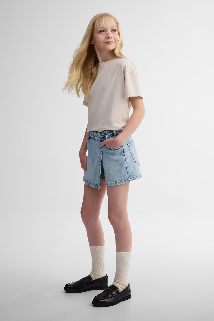 Jupe-short en jeans Ado fille