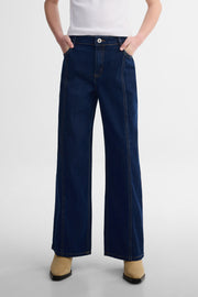 Jeans jambe large - Ado fille && DENIM FONCE