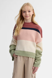Chandail manches longues tricot - Ado fille && ROSE MULTI