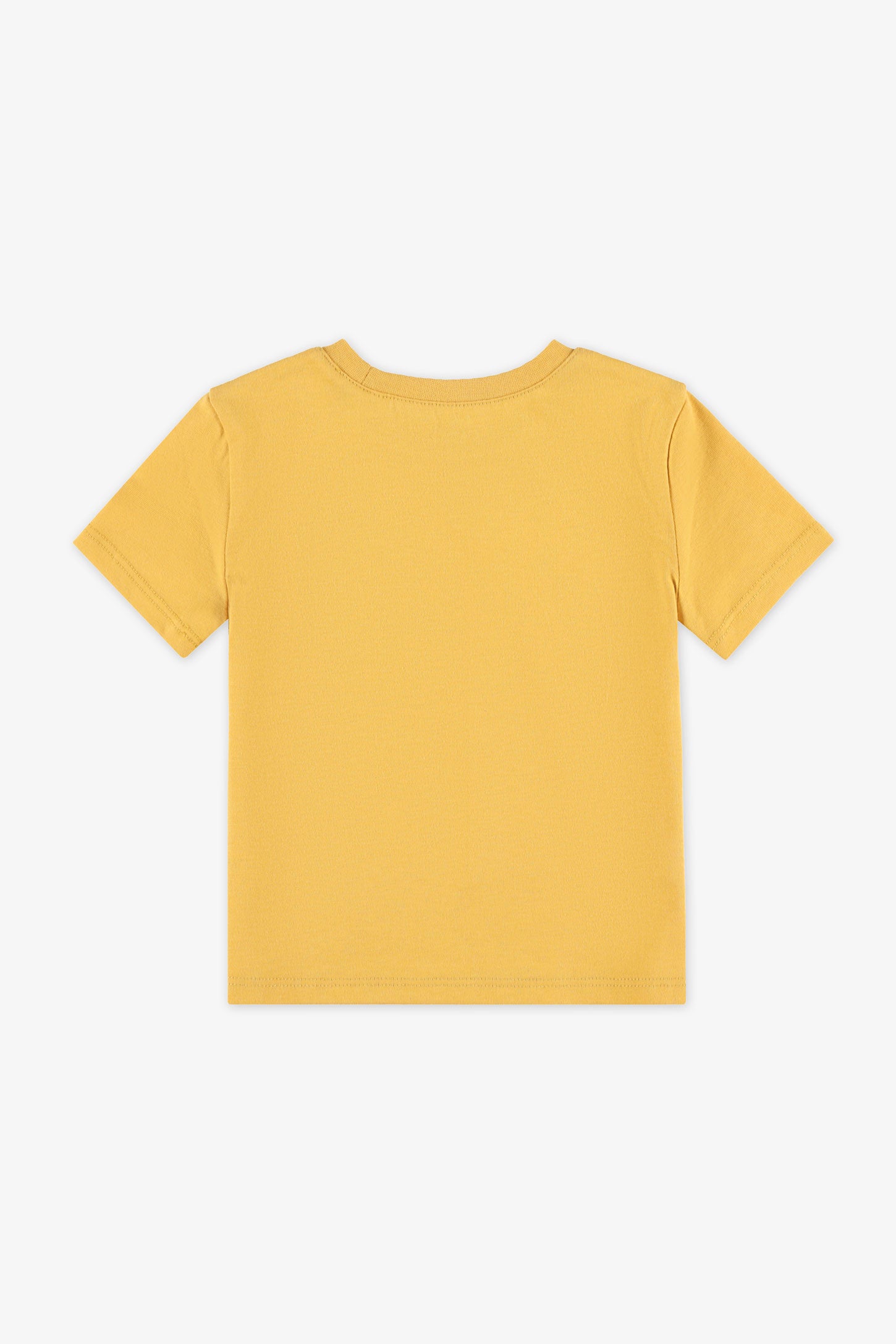 T-shirt col rond coton, 2T-3T, 2/15$ - Bébé garçon && OCRE