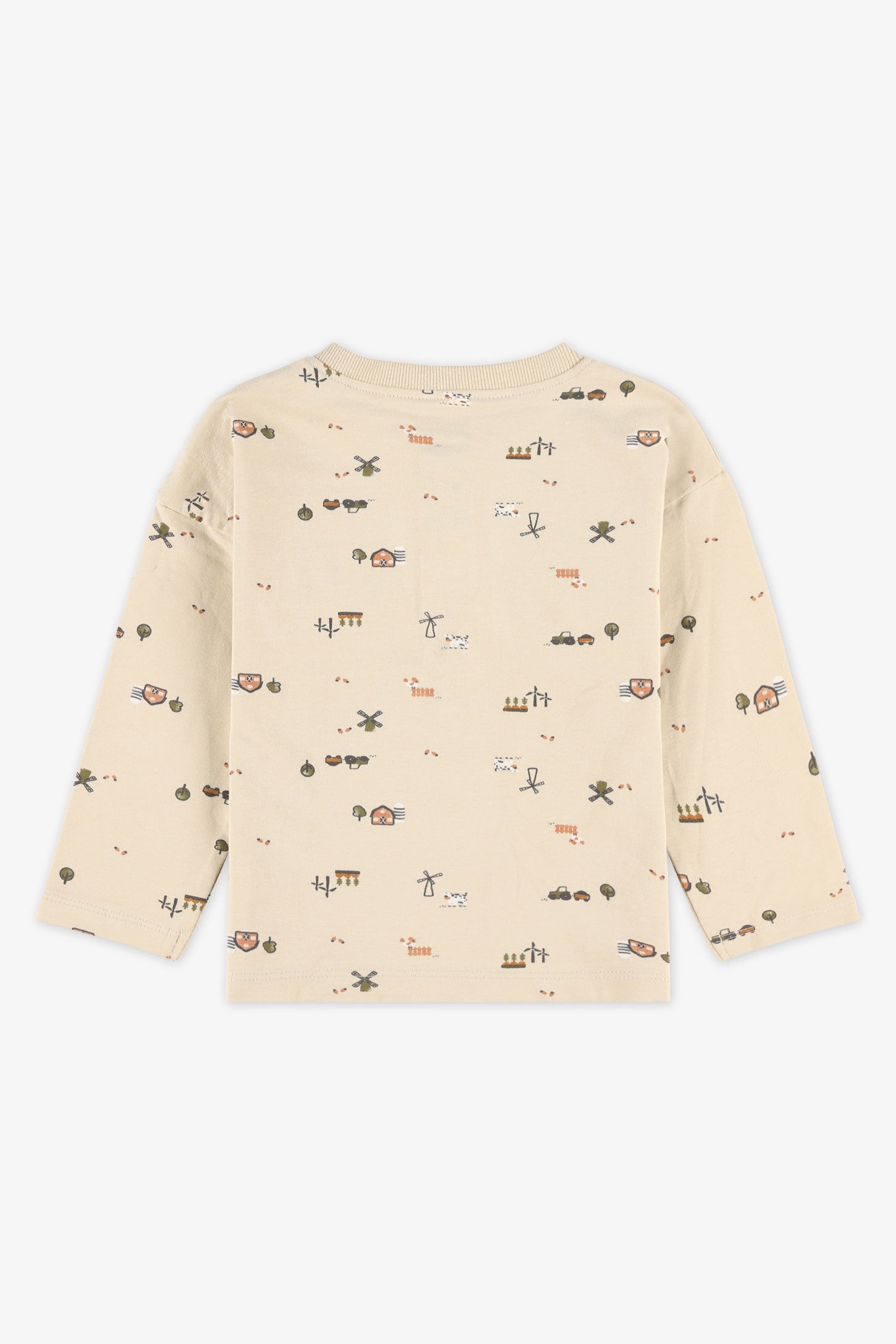 Chandail henley manches longues - Bébé garçon && BEIGE/MULTI