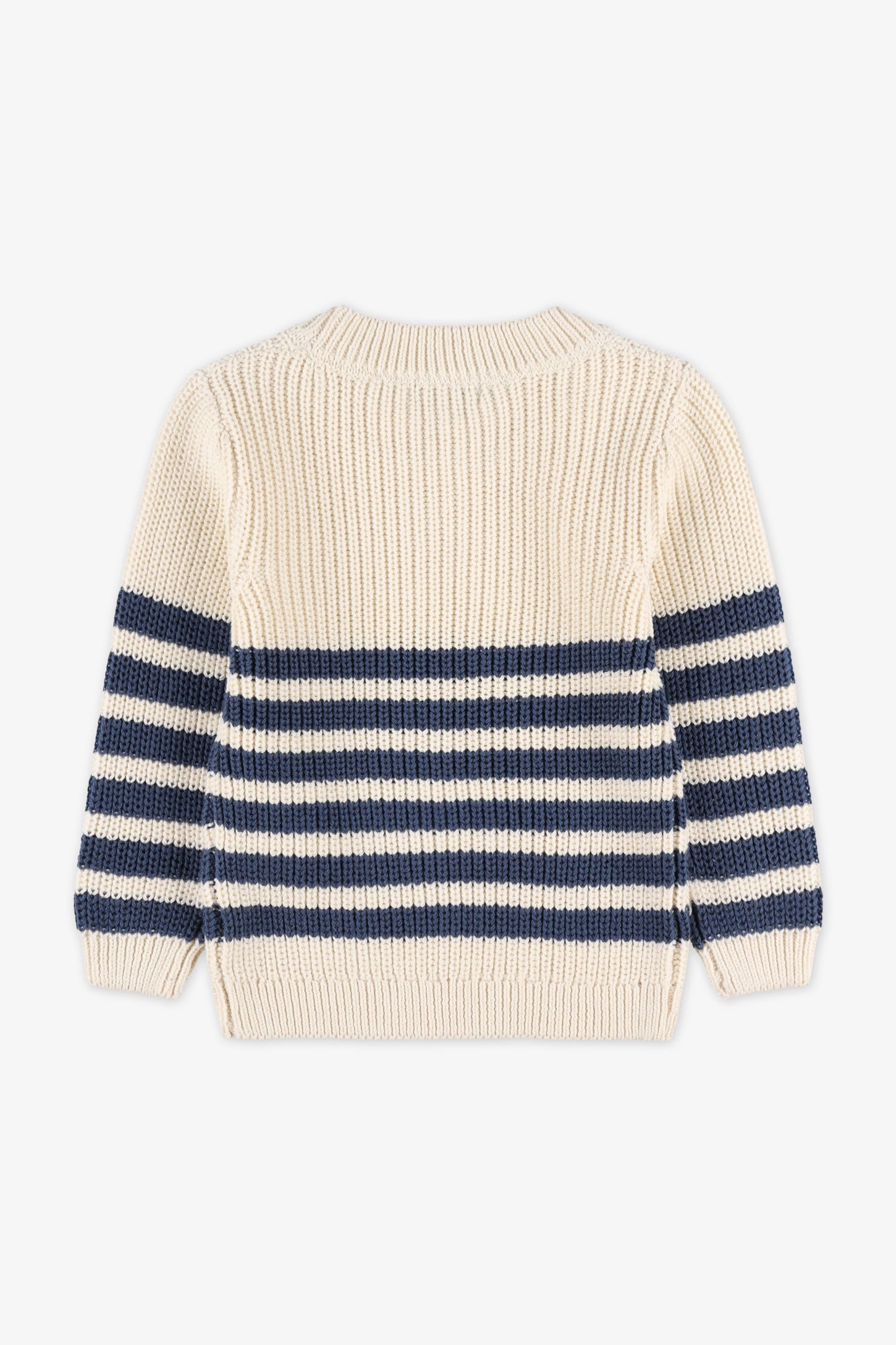 Chandail col rond tricot - Bébé garçon && BLANC CASSÉ