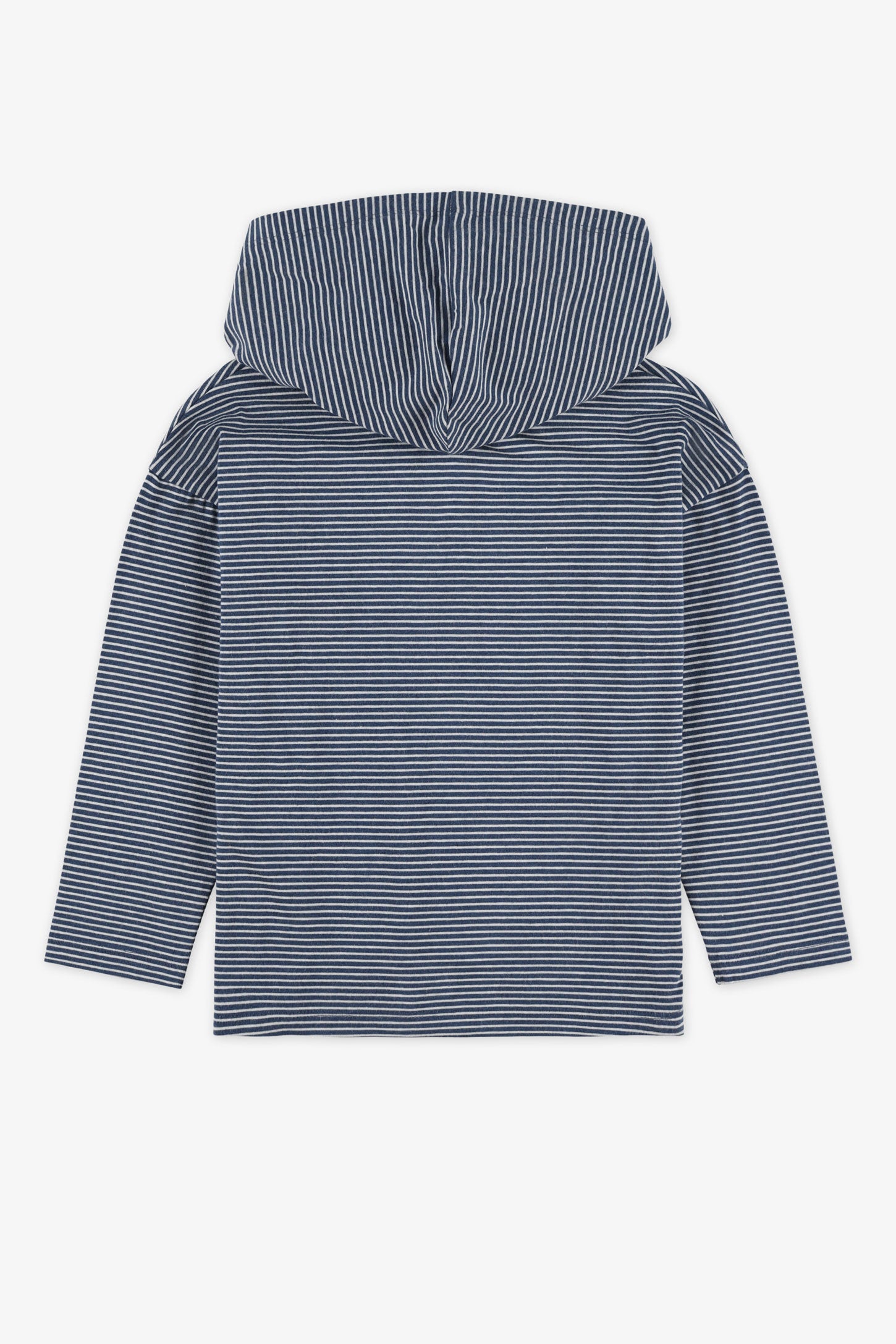 Chandail à capuchon rayé, 2T-3T - Bébé garçon && MARIN/MULTI