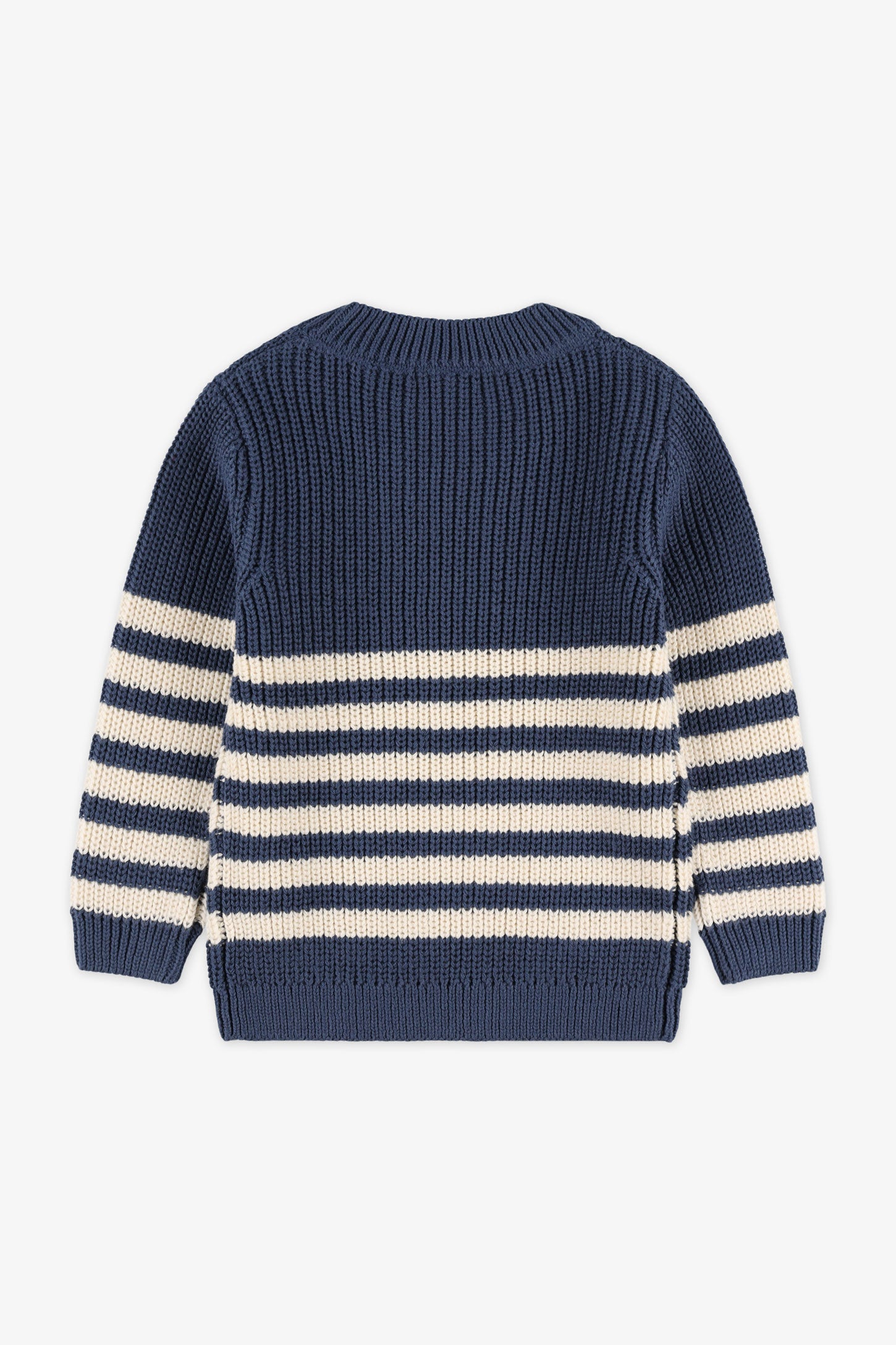 Chandail col rond tricot, 2T-3T - Bébé garçon && MARIN