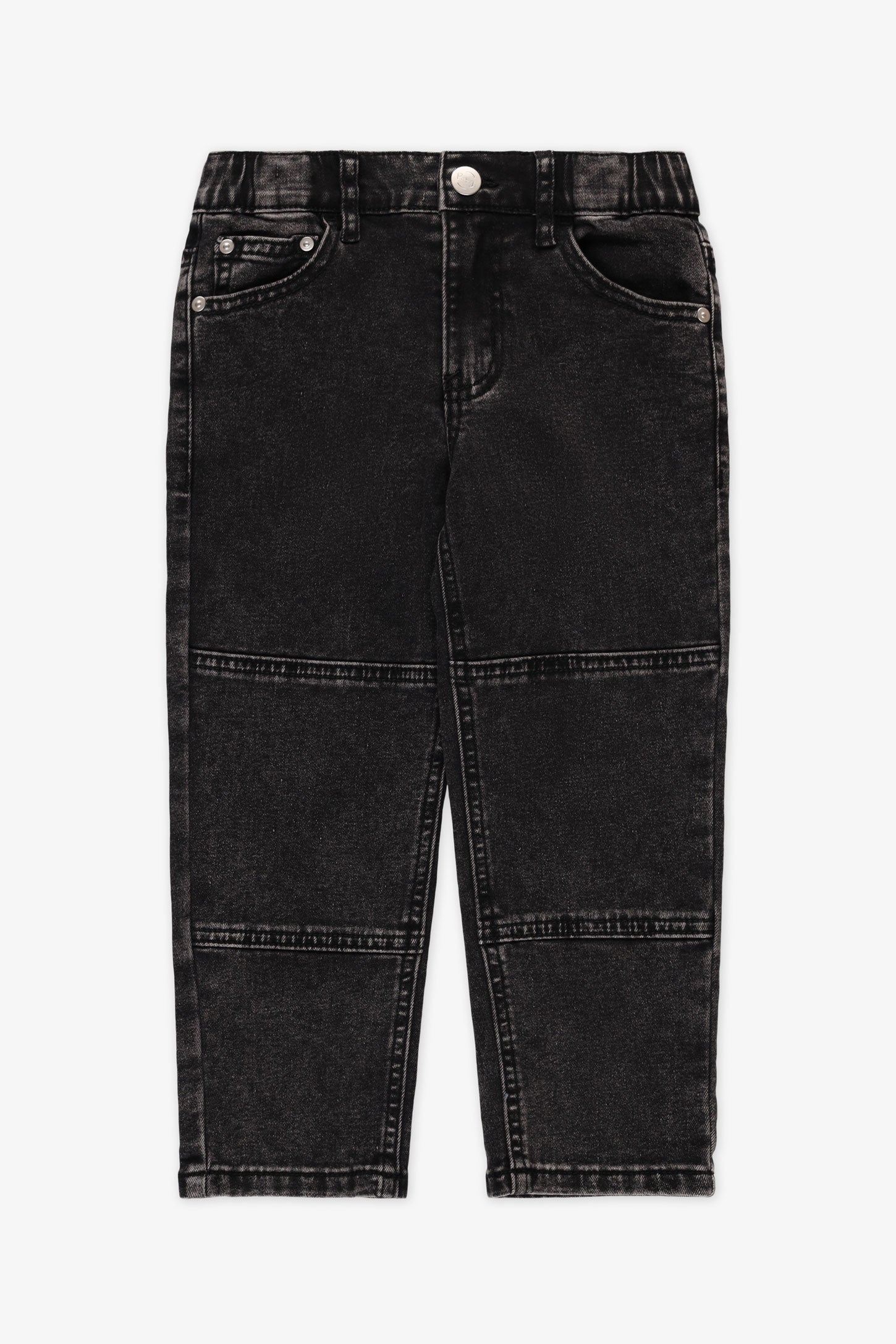 Jeans coupe droite - Enfant garçon && DENIM NOIR