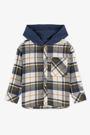 Chemise à capuchon en flanelle - Enfant garçon && BEIGE/MULTI