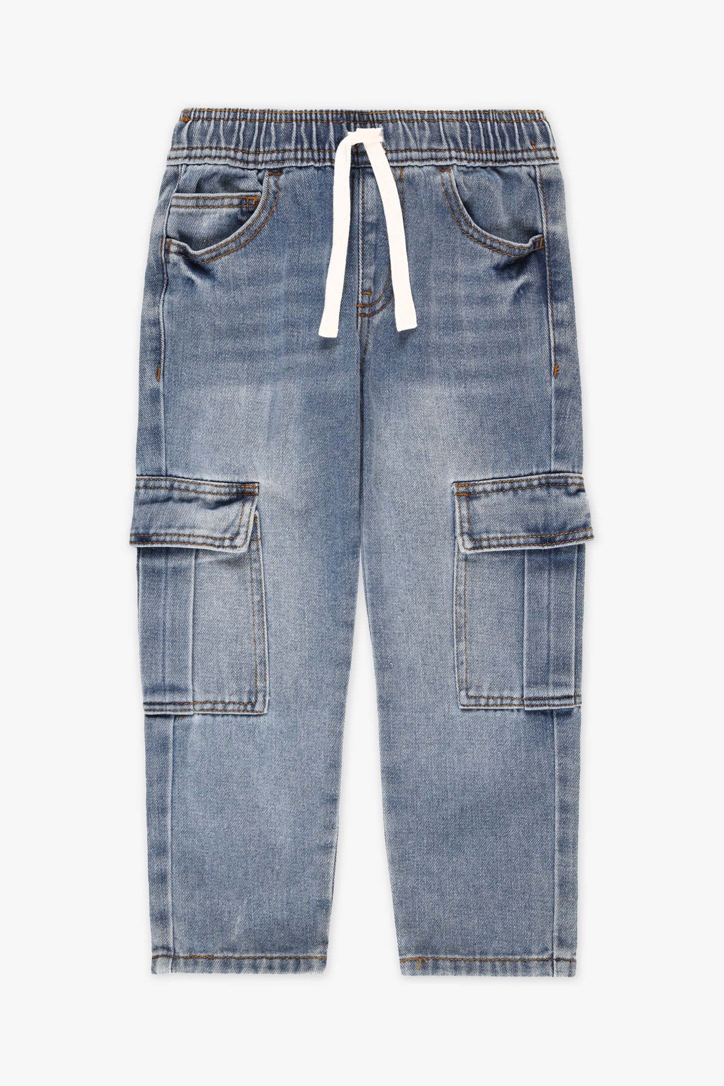 Jeans cargo - Enfant garçon && DENIM PALE