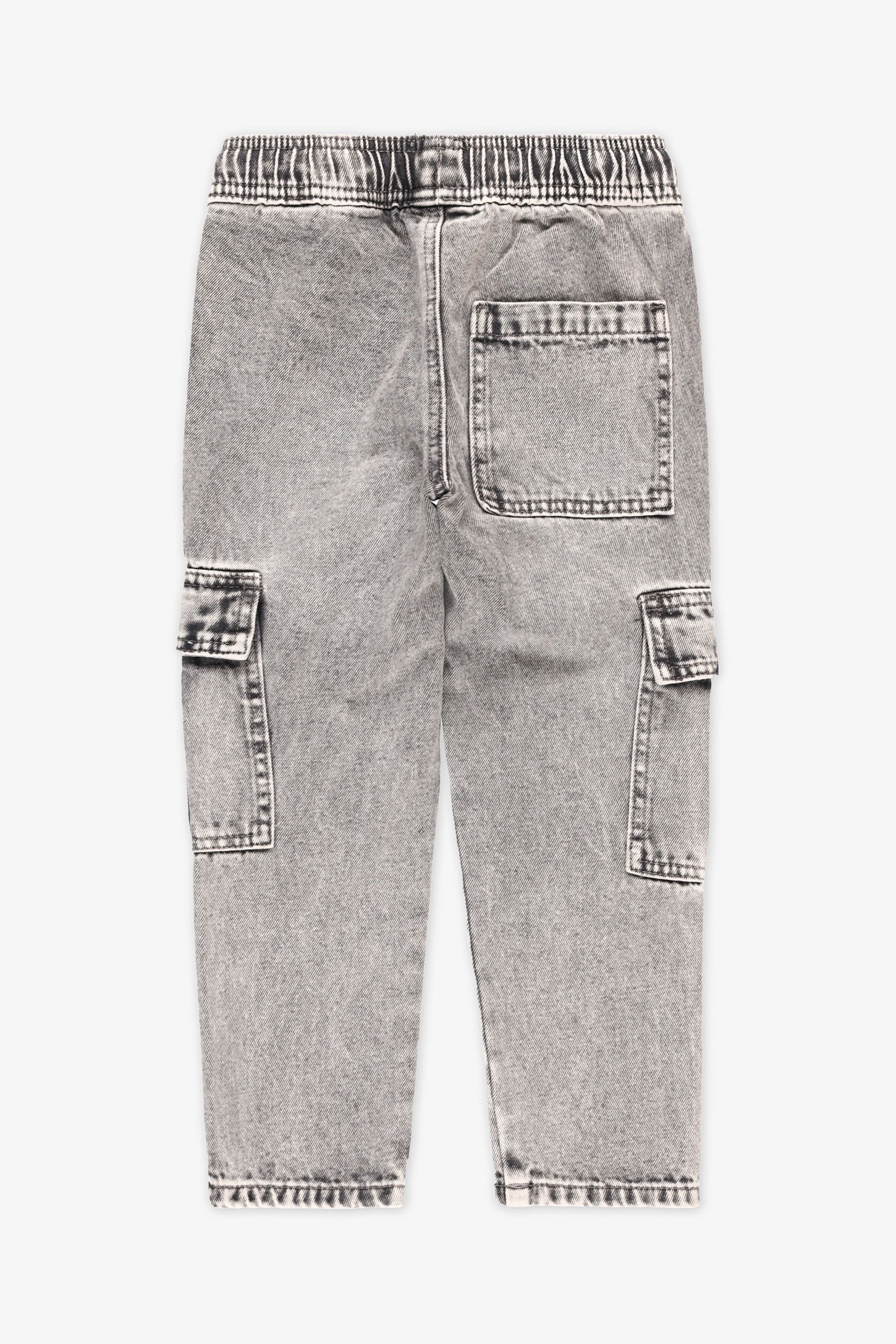 Jeans cargo - Enfant garçon && DENIM GRIS