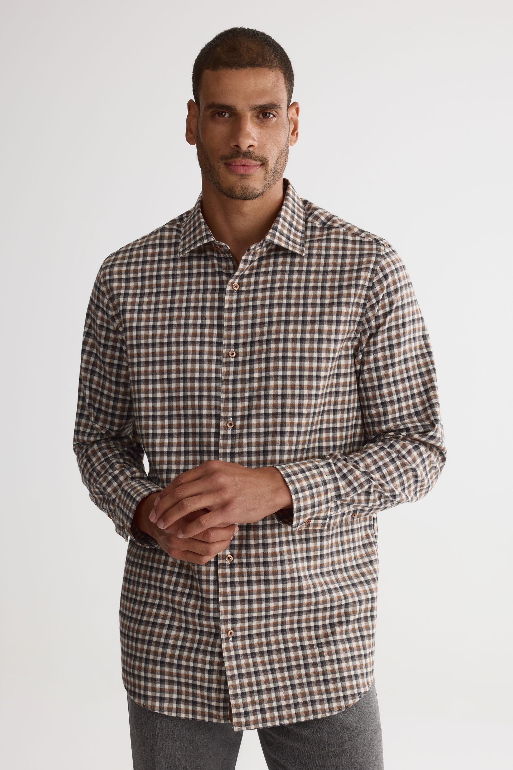 Chemise coupe régulière - Homme && NOIR/MULTI