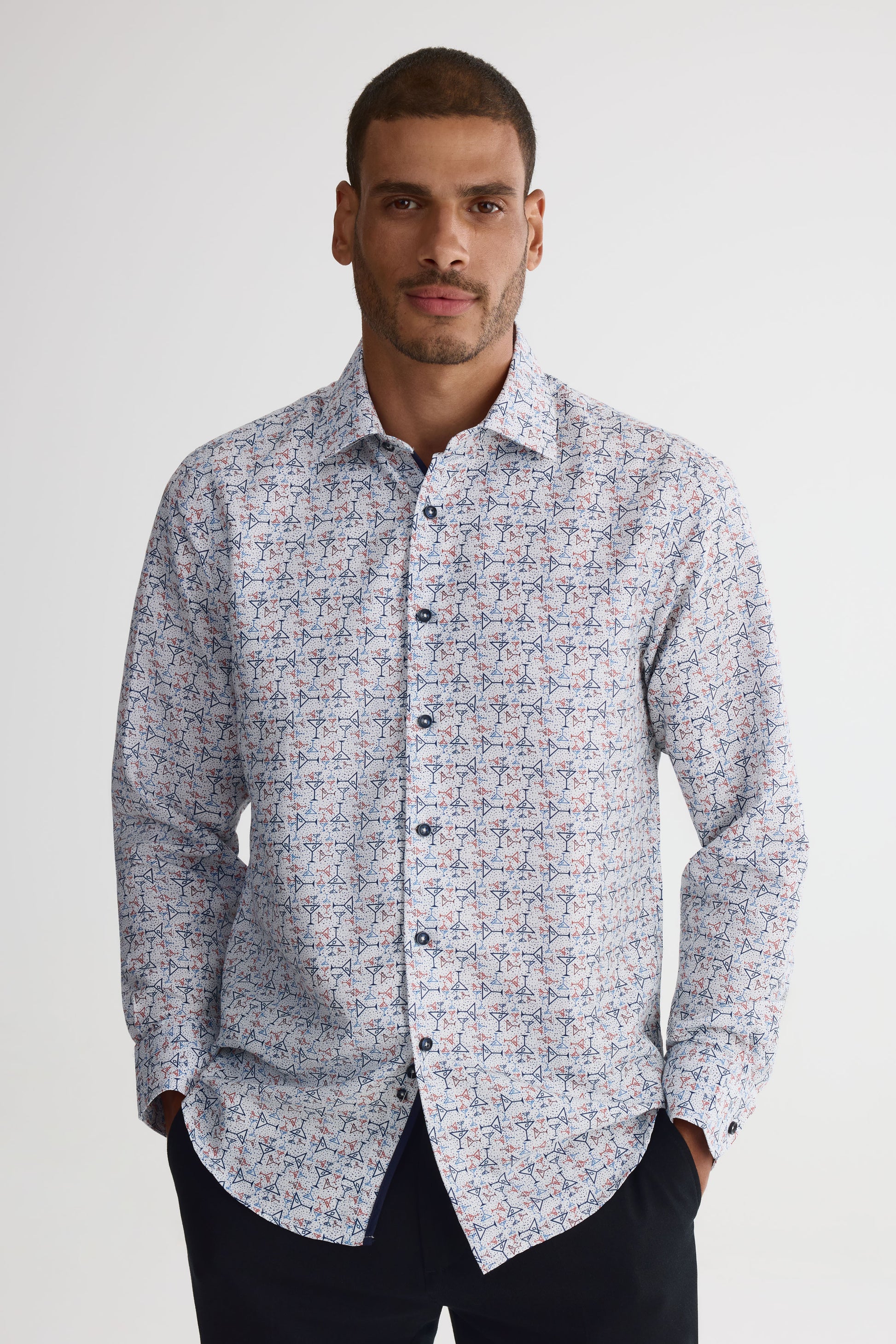 Chemise coupe ajustée - Homme && MULTICOLORE