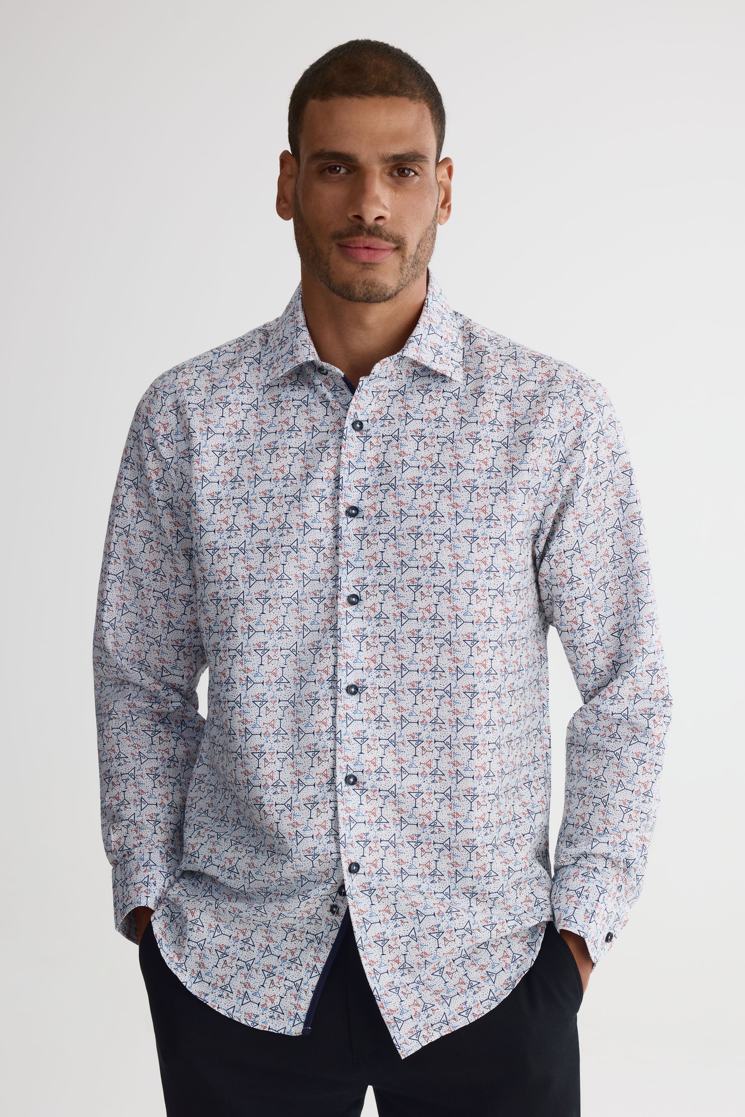 Chemise coupe ajustée - Homme && MULTICOLORE